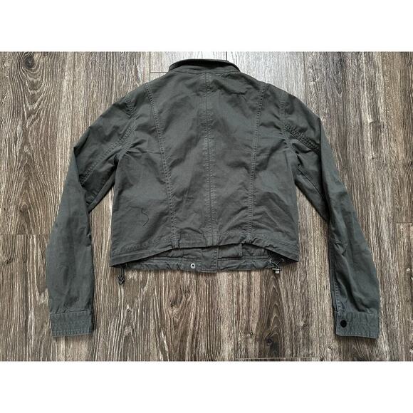 Athleta Womens Zip Up Pockets Green Cargo Jacket Lightweight size XS - Picture 4 of 7